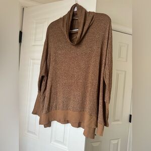ANDREE BY UNIT Brown Cowl Neck Sweater